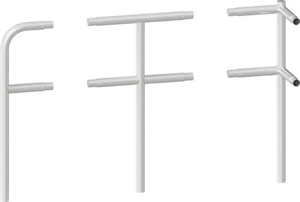 Mittelpfosten/Standpfosten Stahlrohr Ø 48 mm als Produktbild 