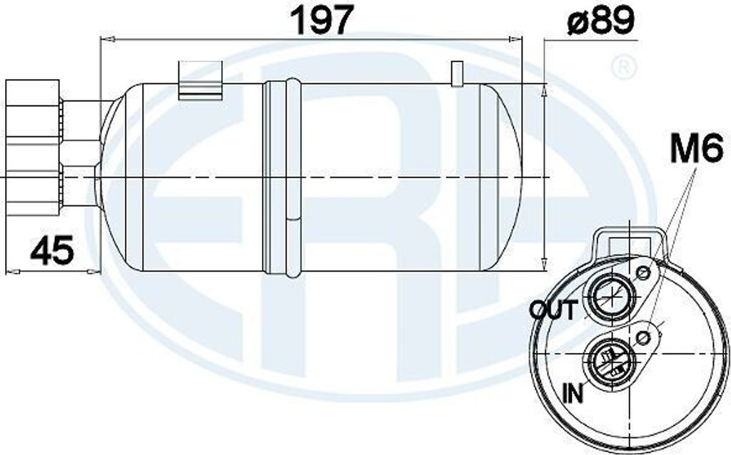 ERA 668006 - OE 82 00 247 360 Klimatrockner für Scenic II, Megane II, Grand Scenic II (JM)