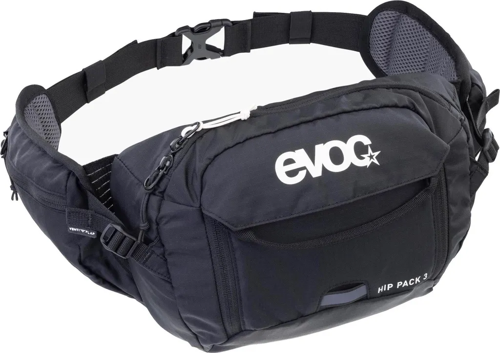 Évitez la Transpiration du Dos : Hip Pack 3 Noir et Vessie d'Eau 1.5L