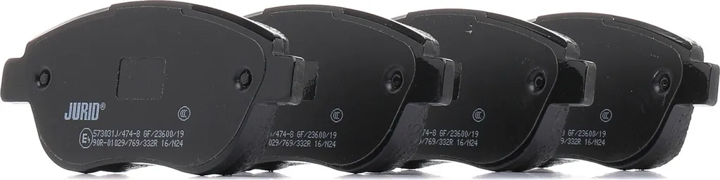 Plaquettes de frein JURID 573031J pour PEUGEOT 206 à hayon (2A/C)