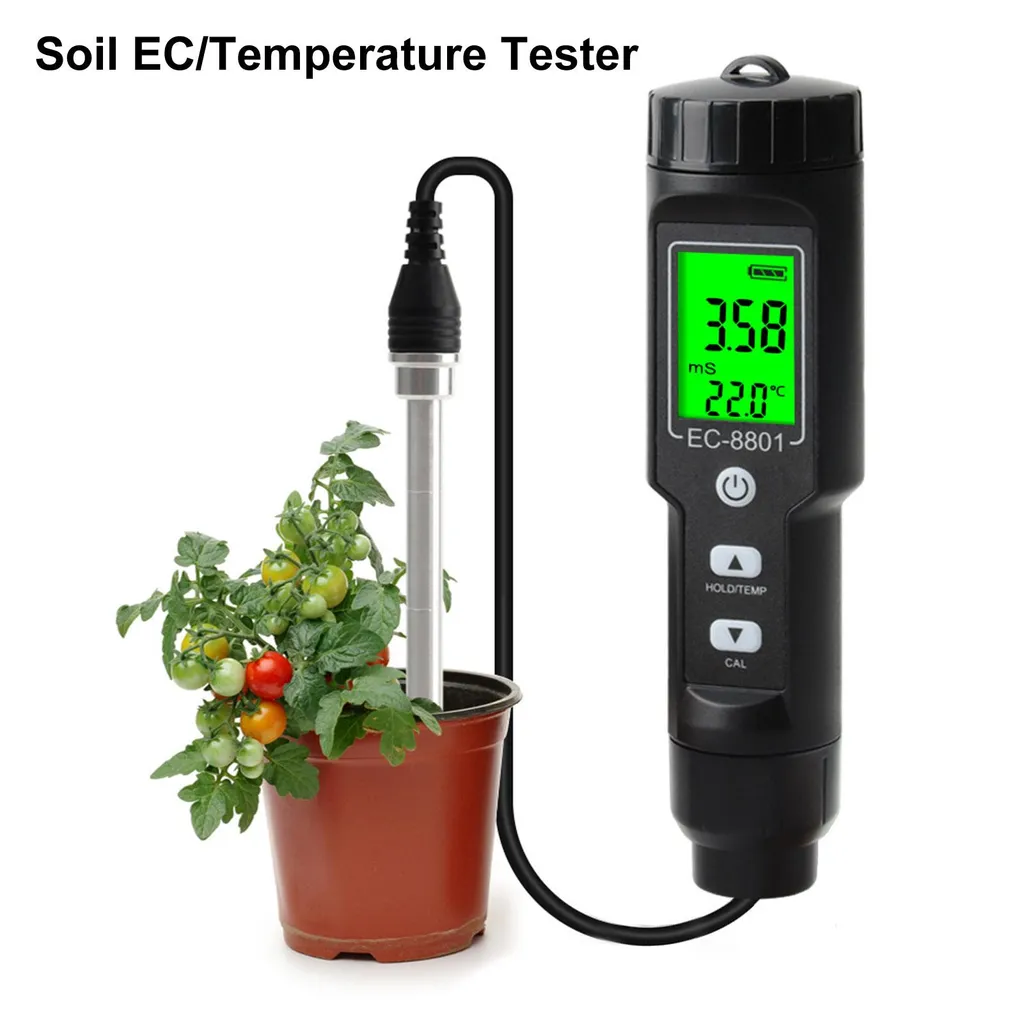Conductimètre de sol à affichage rétro-éclairé et sonde haute précision - 7
