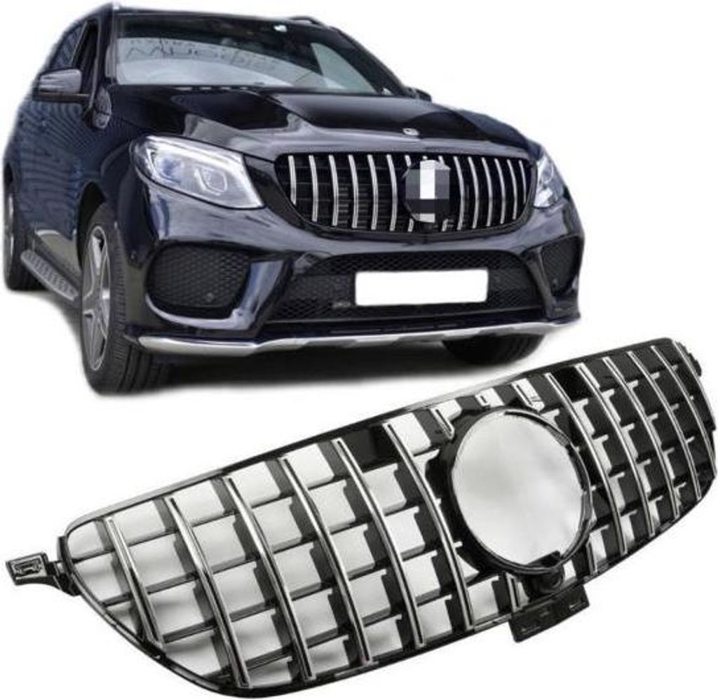 Kühlergrill Schwarz/ chrom passend für Mercedes GLE C292 Coupe 2015- Panamericana GT