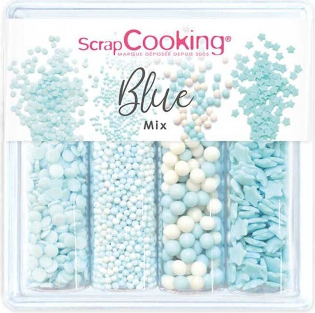 ScrapCooking 190866, Quins bestreuen, Blau, 64 g, 397 kcal, 1685 kJ, 1,5 g