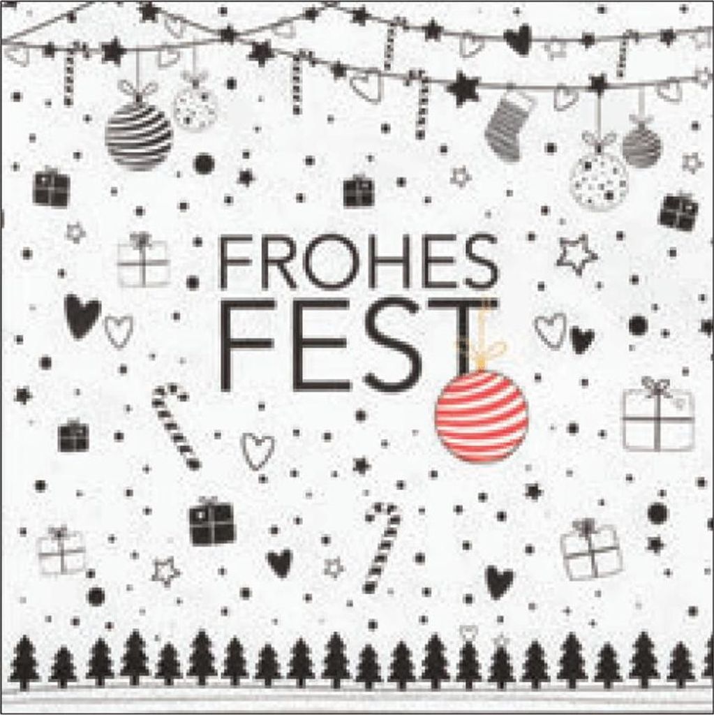 Serviette "Frohes Fest"