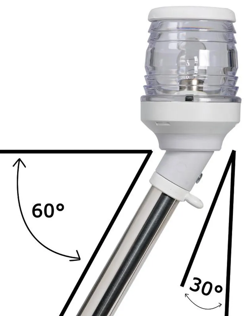Tige de Projection Extensible Pivotante 360° Blanche pour Home Cinéma