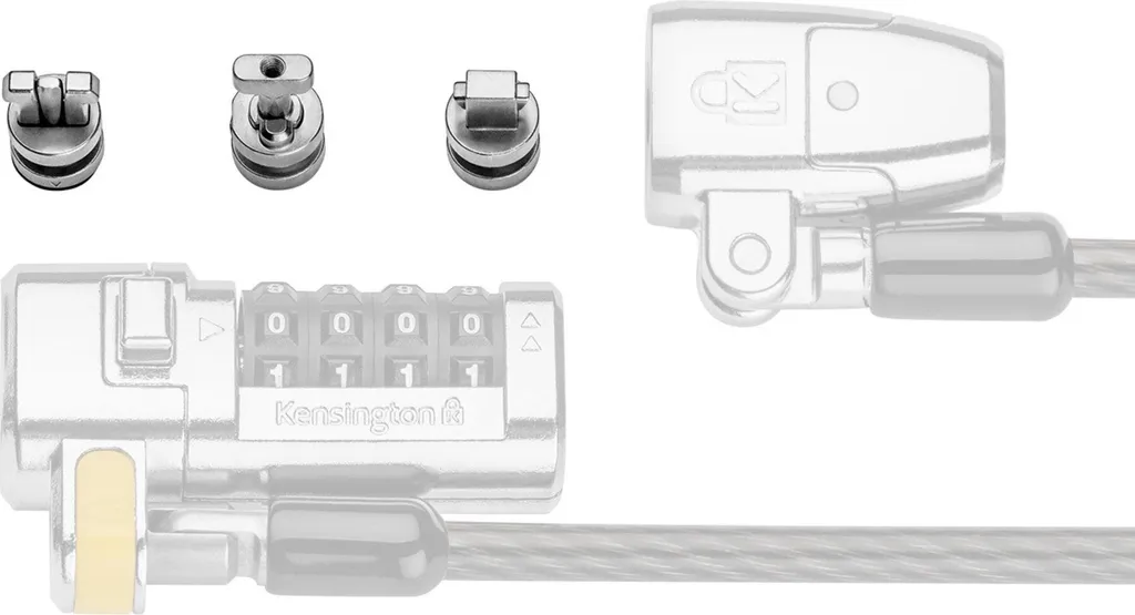 Kit Ancoraggio Kensington K68001WW ClickSafe 3-in-1 - T-Bar/Nano/Wedge