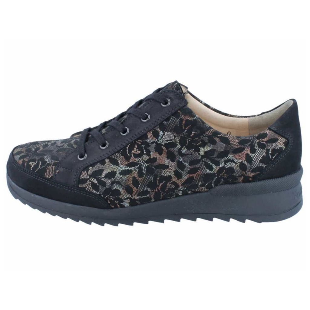 Finn Comfort, Pordenone, Damen, Schnürschuh, Schwarz, Leder, NEU - Damenschuhe Bequemschuhe / lose Einlage, Schwarz