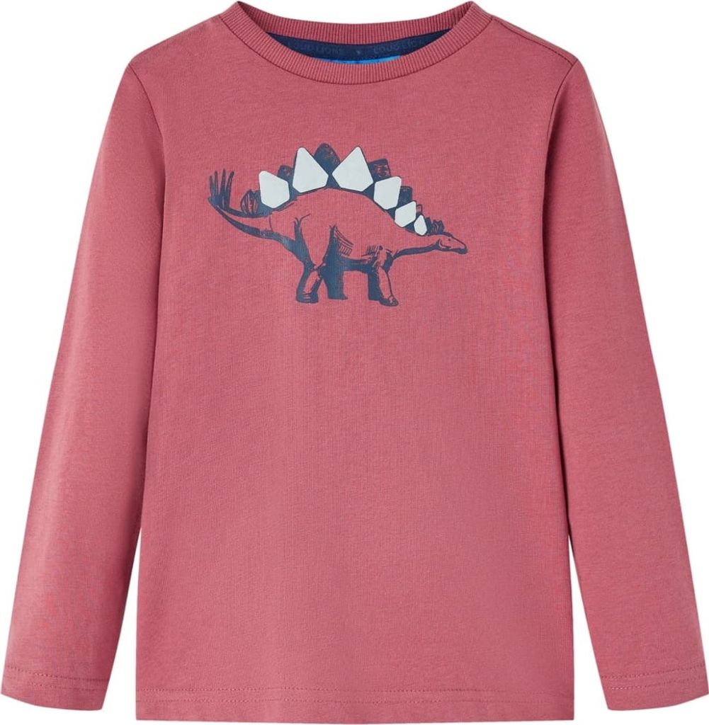 Kinder-Langarmshirt Dunkelrot 128
