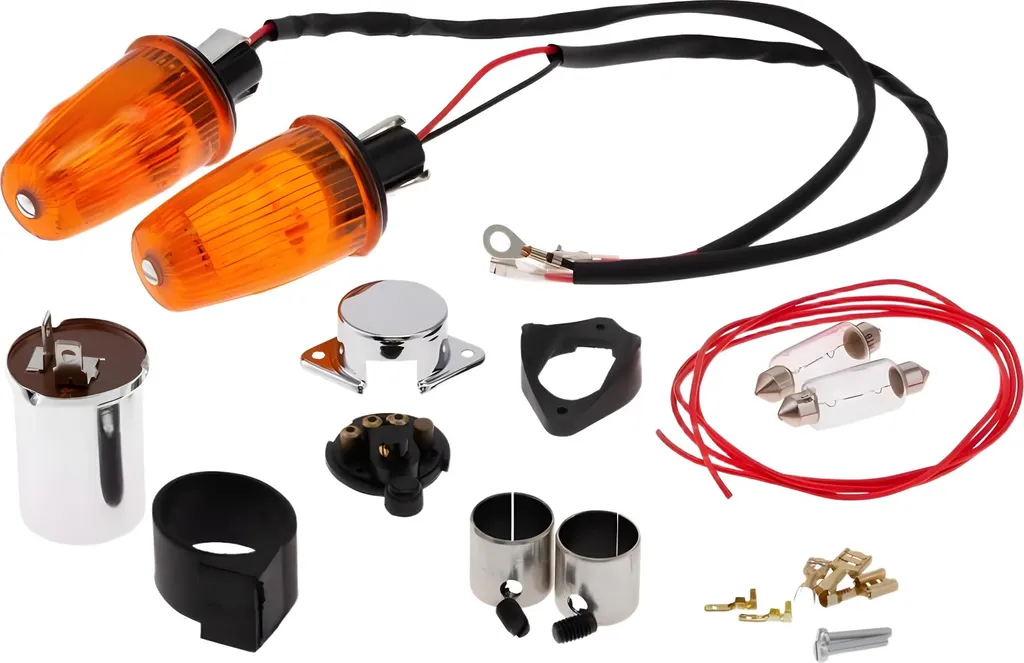 Système de clignotants 6V pour embouts de guidon Vespa 125 VNB à 180 SS