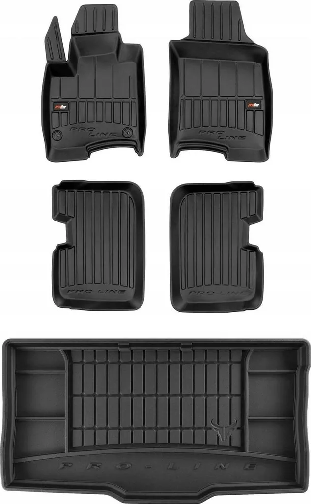 Tappetini Fiat Panda 3 Gomma 3D + Vasca Baule - Offerta Kit Completo