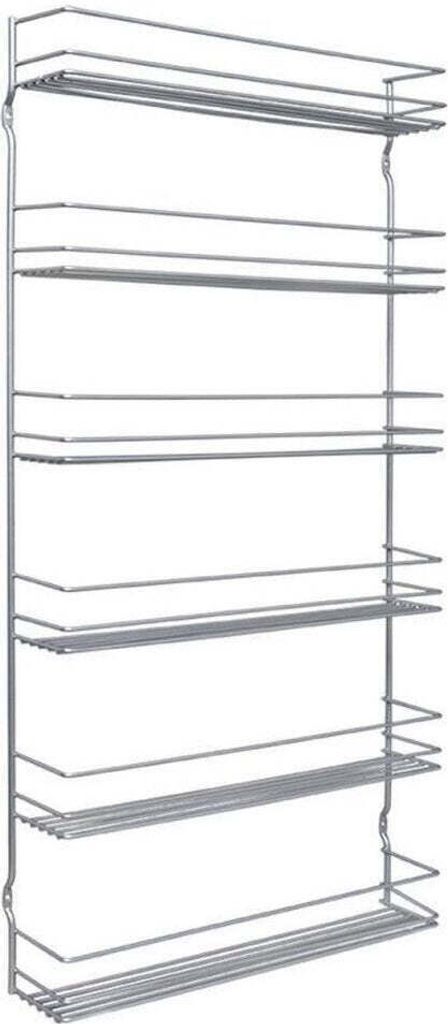 Metaltex Pepito Kruidenrek 6 Etages 36x8x71 cm Zilver