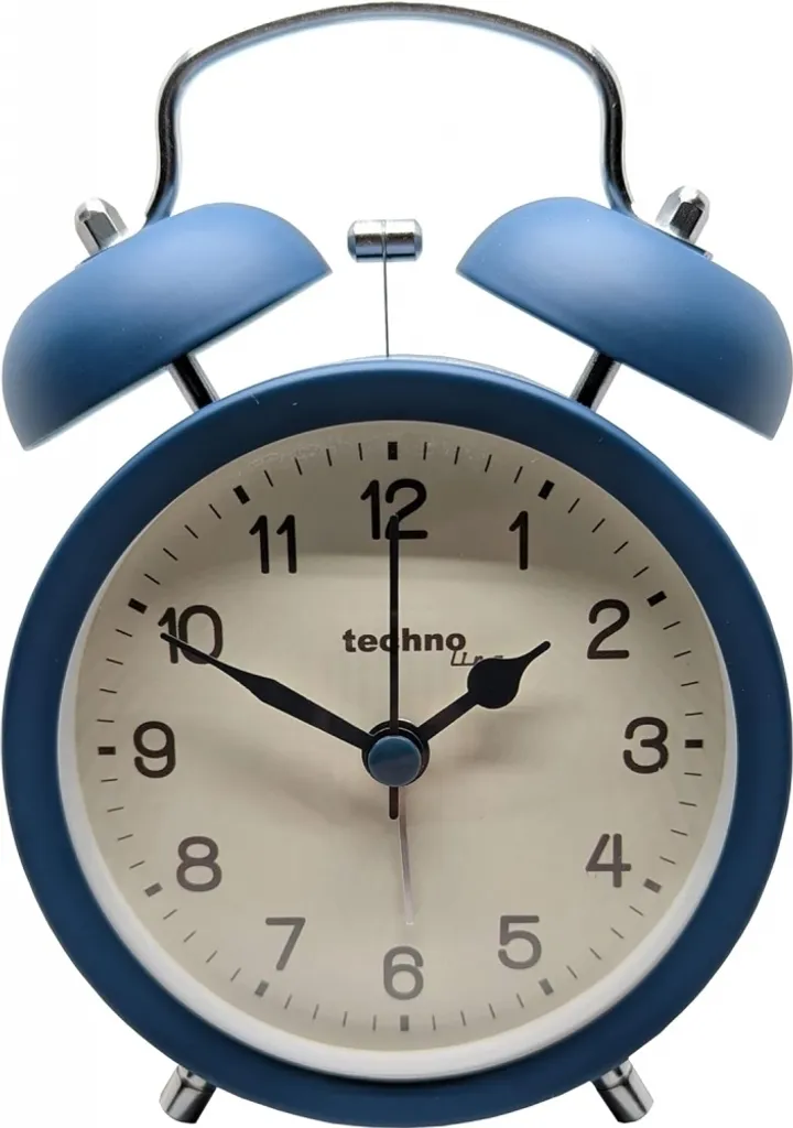 Réveil à double cloche bleu Technoline DG idéal pour gros dormeurs et ado