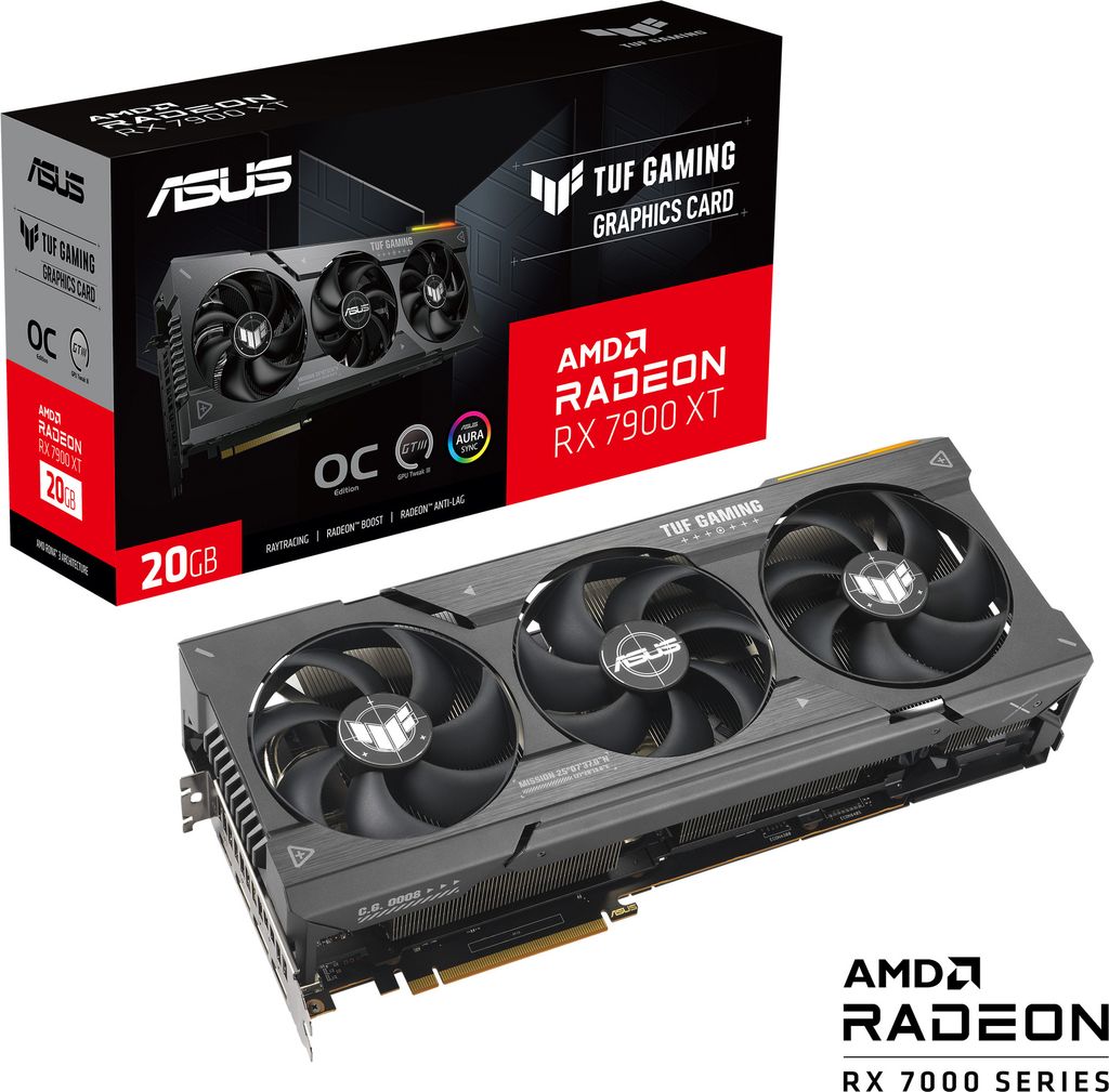 Radeon RX 7900 XT TUF GAMING OC (RDNA 3, GDDR6, 3x Produktbild 