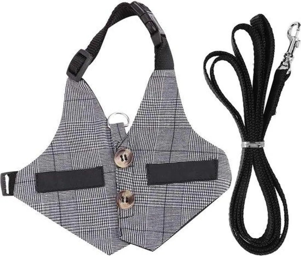 Harnais de promenade pour rongeur en maille douce ajustable bleu ciel
