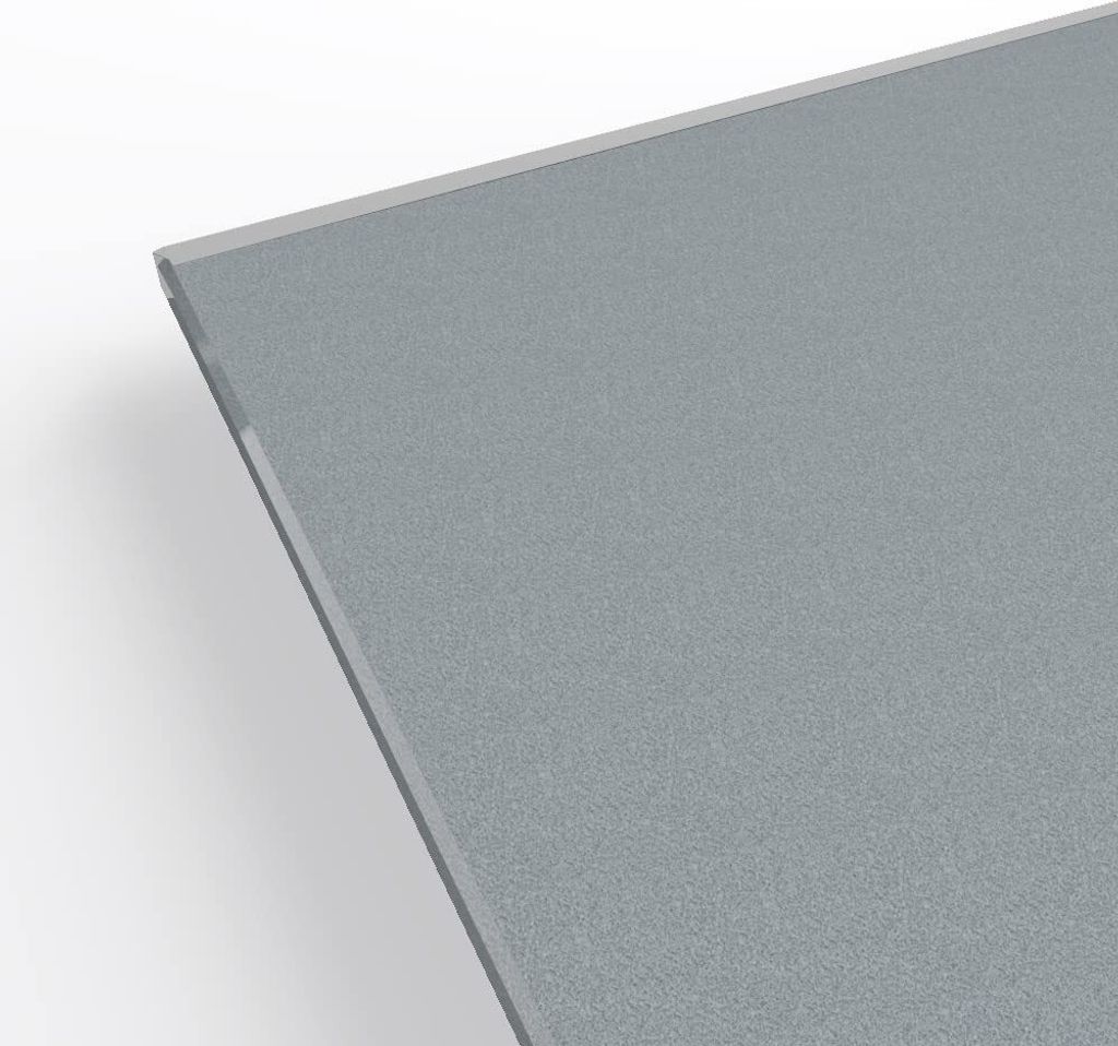 Lacobel - einseitig lackiertes Glas - Struktur und Farbdekor - Aluminium Rich 150 x 70 cm in 6mm Stärke