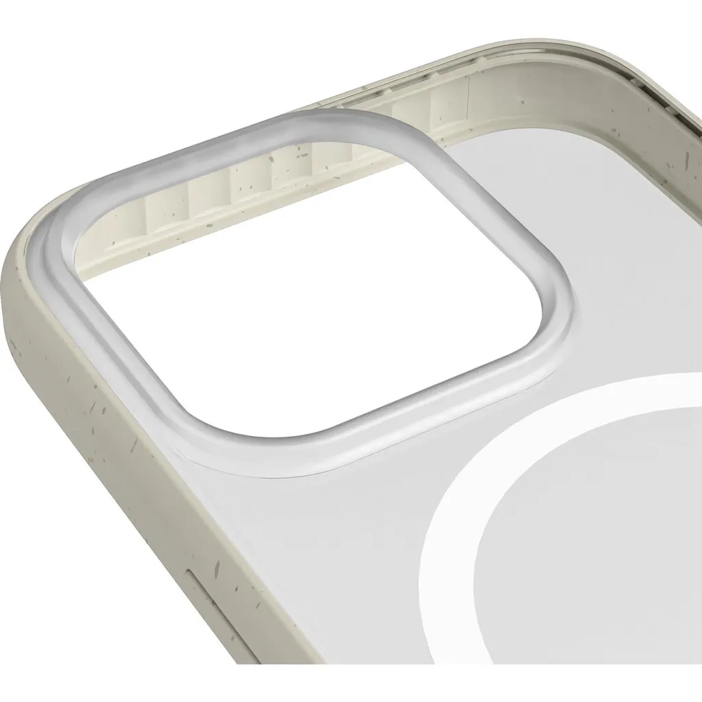 Cover Woodcessories MagSafe iPhone 14 Pro Max Offwhite | Trasparente Bio - 6