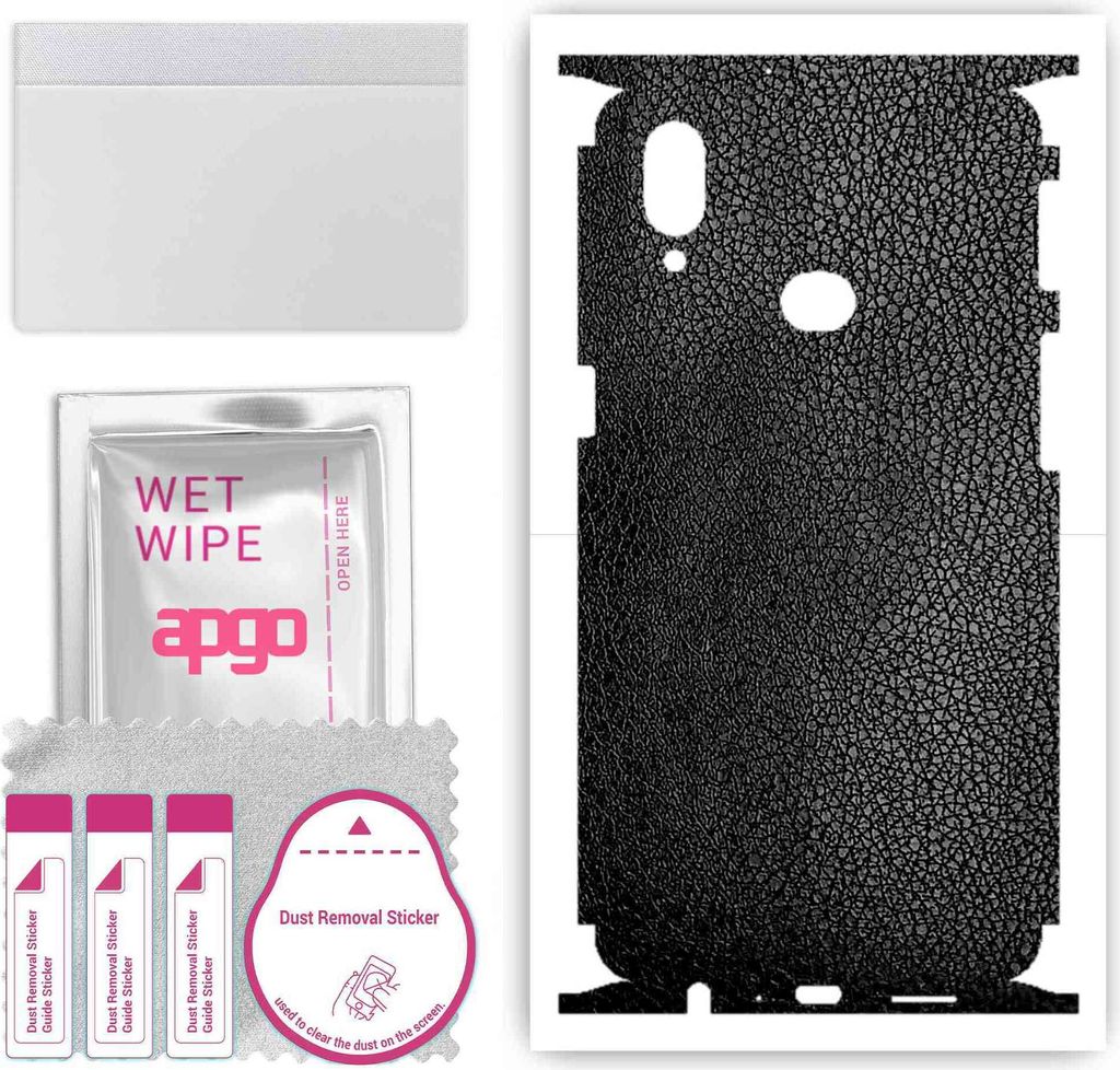 apgo Rückseite + Seiten Schutzfolie, Skin, kompatibel mit Samsung Galaxy A10s, Hinten Displayschutzfolie aus Vinylfolie, kratzfest, einfache Monta...