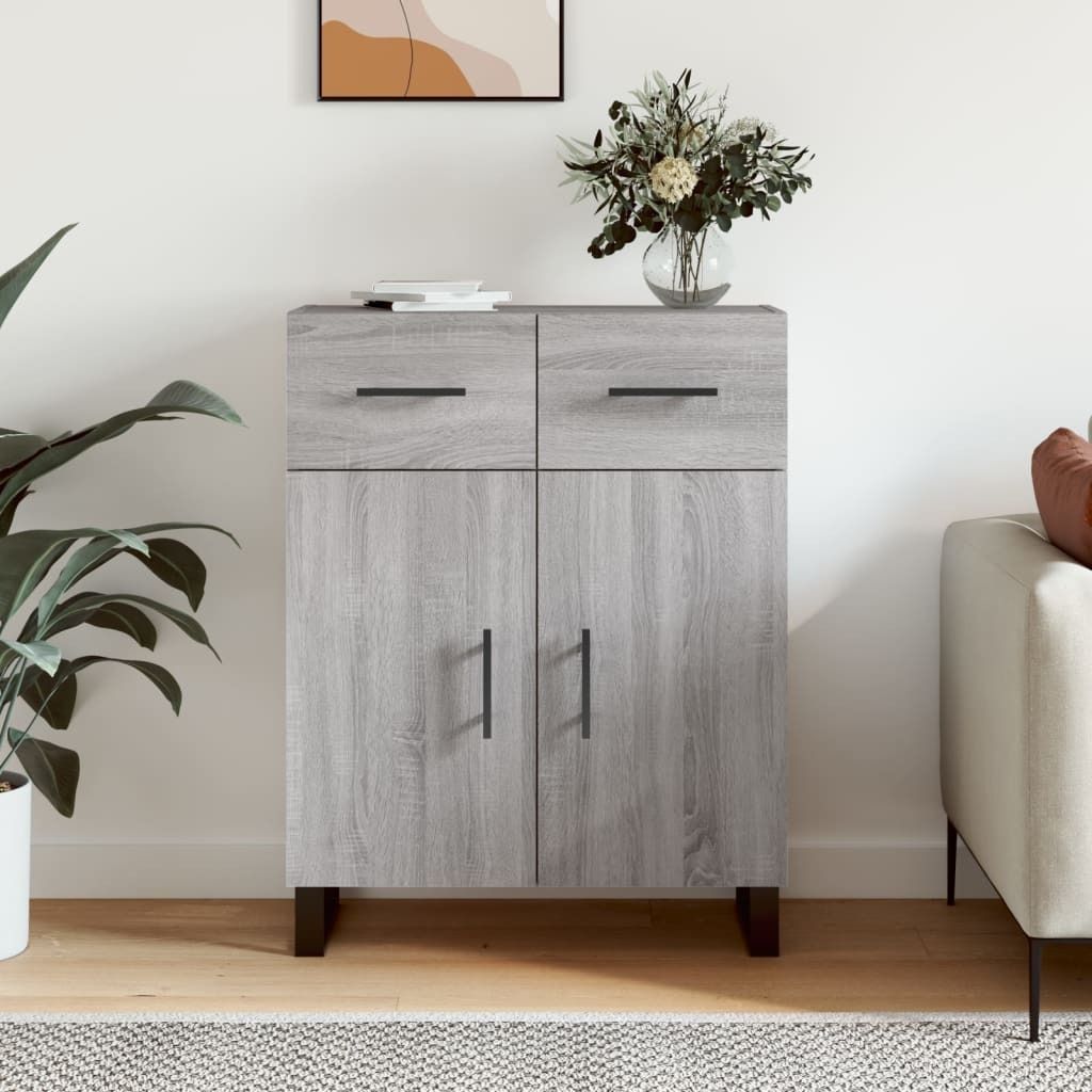 "2026 Promotion" Sideboard Wohnzimmer - Grau Sonoma 69,5x34x90 cm Holzwerkstoff - Kommoden CC29316