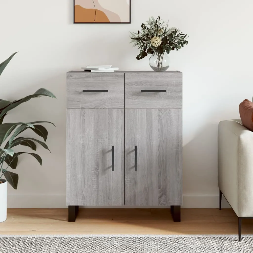 Maison Exclusive Credenza Grigio Sonoma 69,5x34x90 cm | Mobile Moderno
