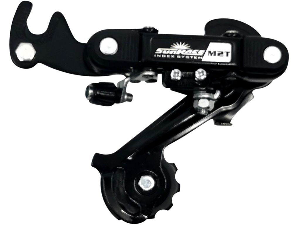 Sunrace Schaltwerk M2T 6 / 7 - Fach MTB Rennen mit Hook in Schwarz