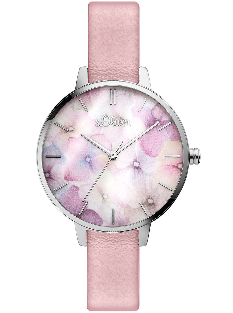 s.Oliver Armbanduhr mit Lederarmband