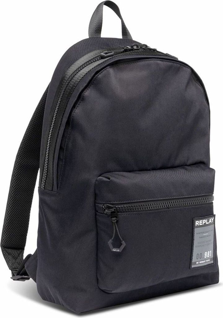 REPLAY Freizeitrucksack Rucksack Backpack Black schwarz