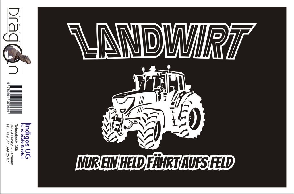 Aufkleber / Autoaufkleber - JDM / Die cut / Auto / OEM - Nur ein Held fährt aufs Feld - Landwirt Bauer Traktor - 130x100mm silber - Heckscheibe /...