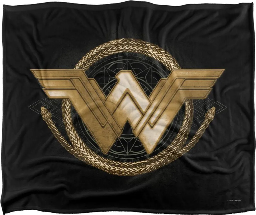 Couverture Wonder Woman pour Canapé - Plaid Chaud Gold Logo TV19416 Chic