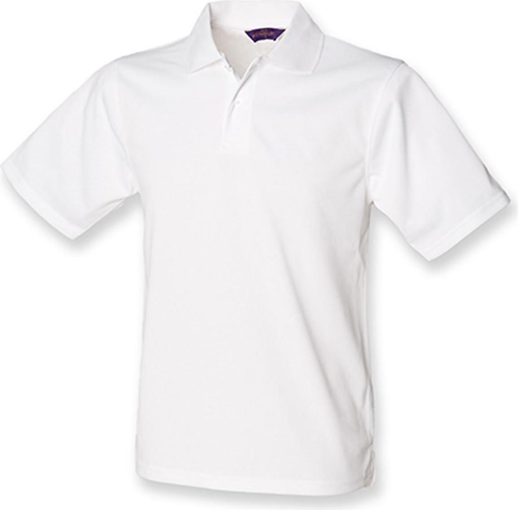 Henbury H475 | Herren Coolplus Wicking Polo Shirt / Mikro-Piqué - Farbe: White - Größe: L