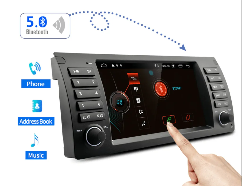 Remplacement Autoradio BMW X5 E39 Écran Tactile Android GPS Bluetooth Canbus - 4