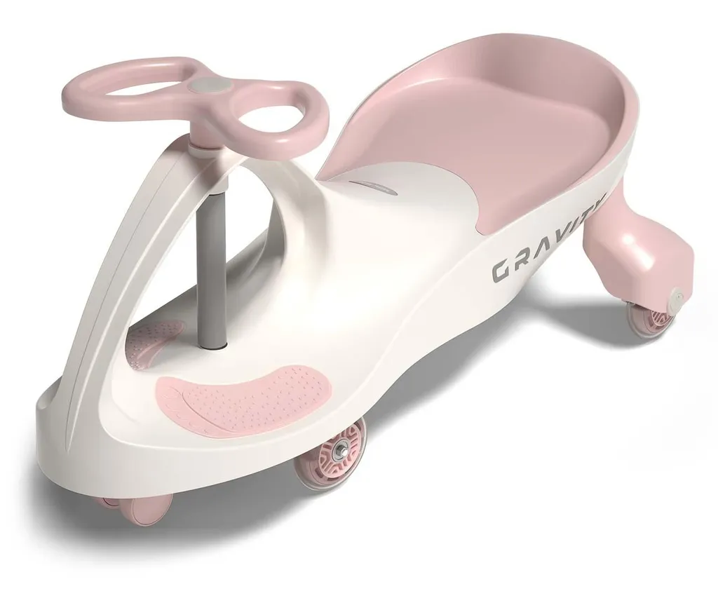 Vélo sans pédales Gravity Cream Rose avec Selle Ajustable et Pneus 12"