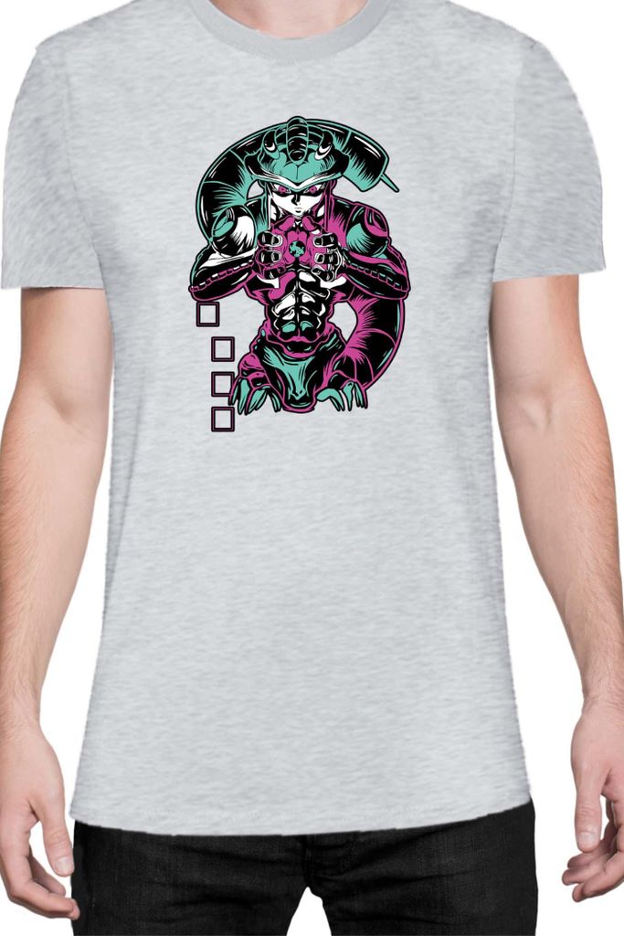 Herren T-Shirt Manga Japan Anime Comics Animation Meruem Gon Freecss, Man 3XL / Grau