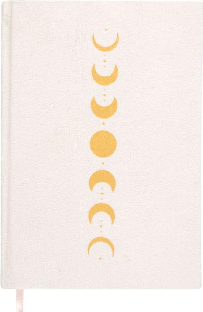 Something Different - Notizbuch, Mondphasen, Samt, A5 SD5833 (Einheitsgröße) (Weiß/Gold)