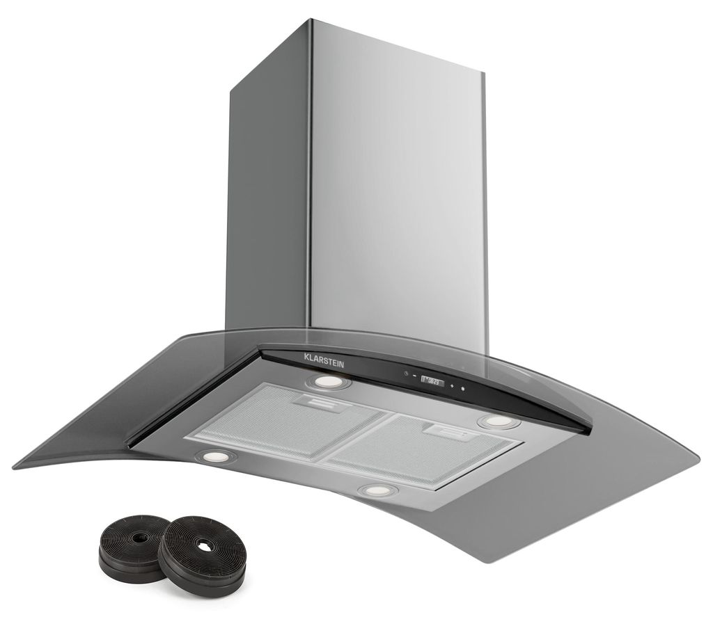 Klarstein Dunstabzugshaube 90cm, Abluft Dunstabzugshaube Produktbild 