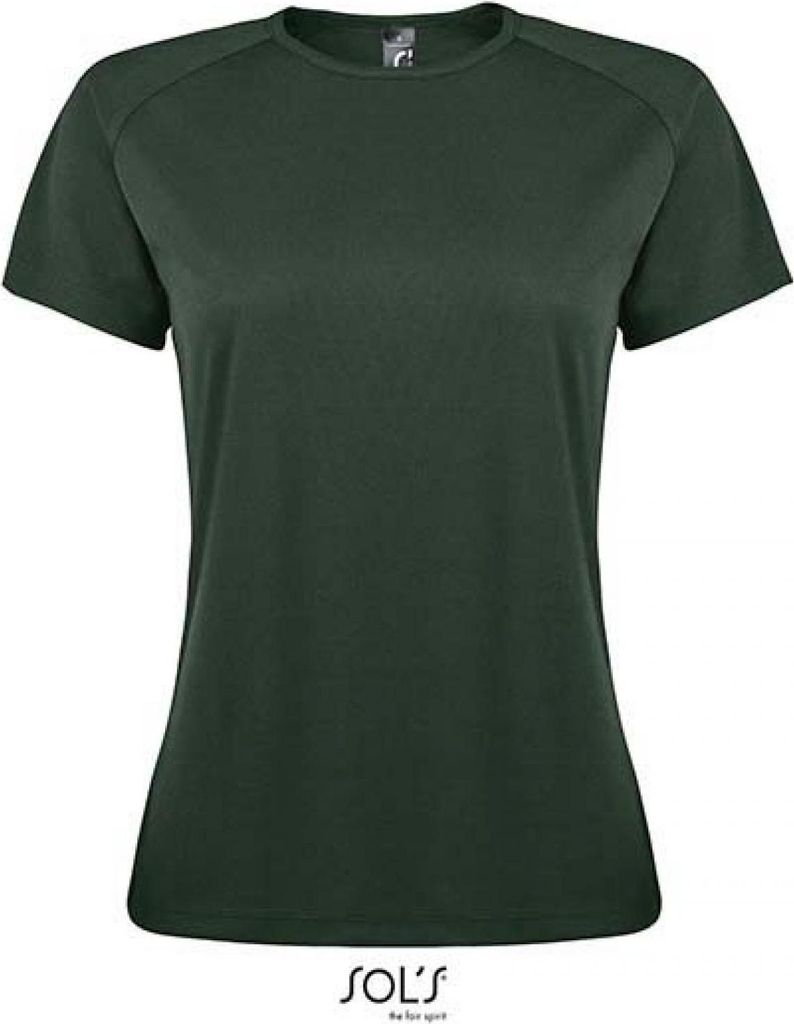 SOLs 01159 | Damen Raglan Sport T-Shirt + Längerer Rücken - Farbe: Forest Green - Größe: M