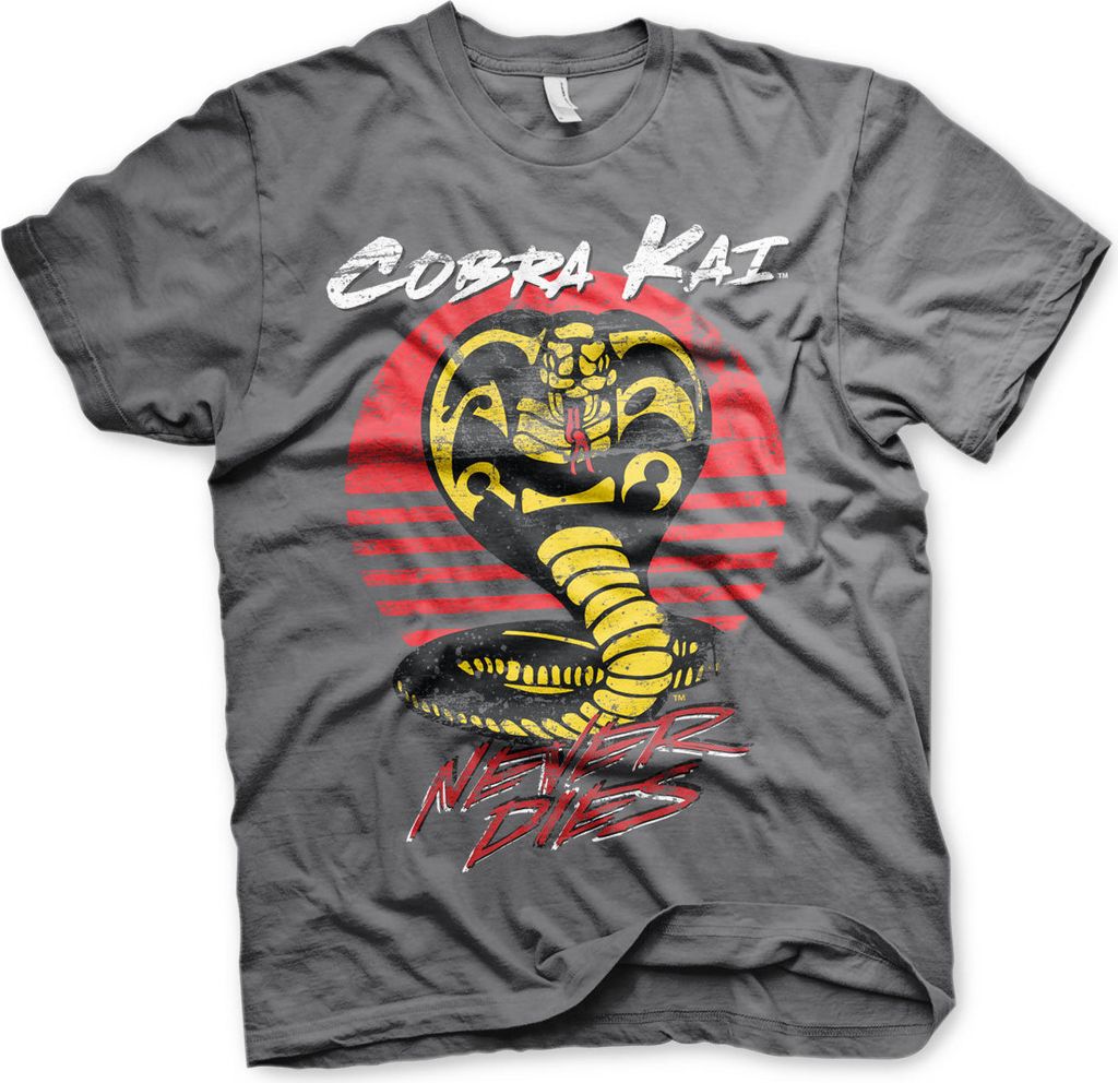 Cobra Kai Never Dies T-Shirt - Medium - DarkGrey