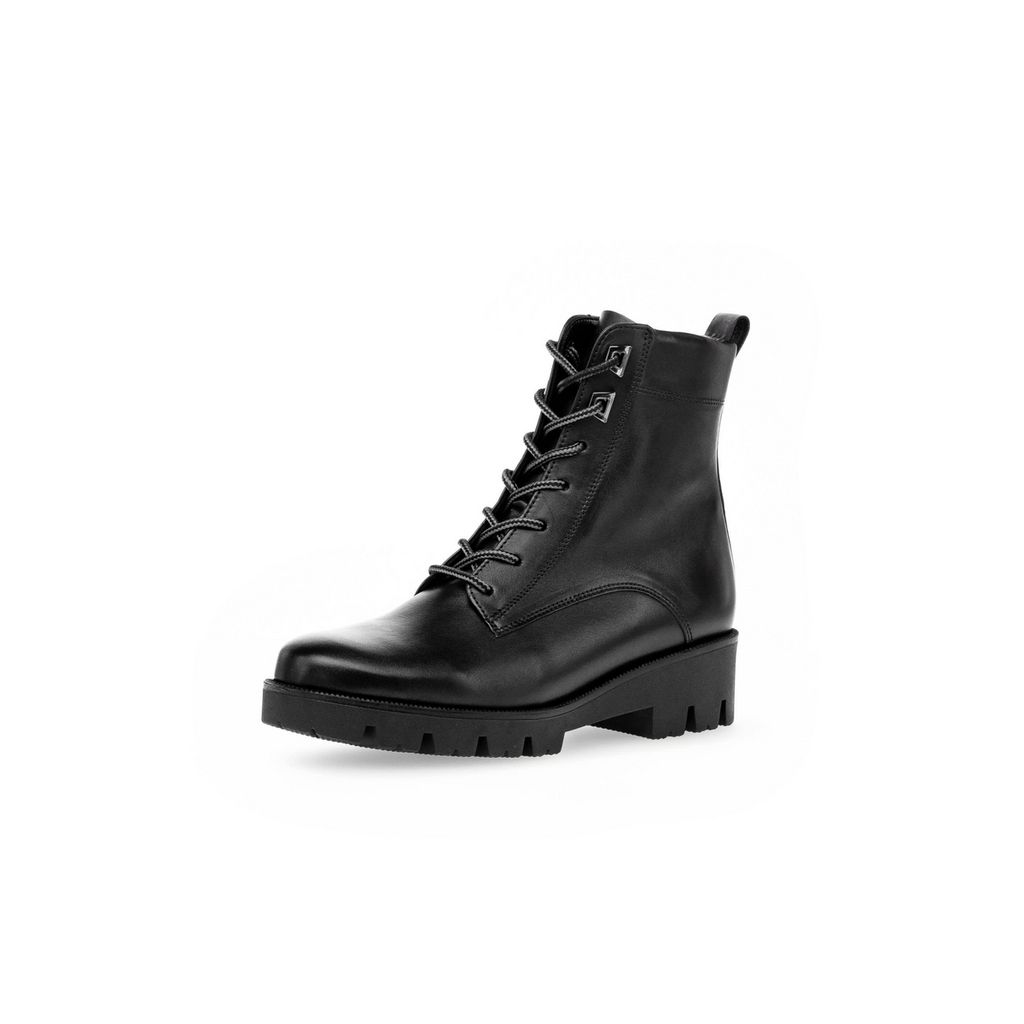 Gabor Gabor Damen Combat Boots, Frauen Stiefeletten,Komfortable Mehrweite (H) uni 263-00-02020