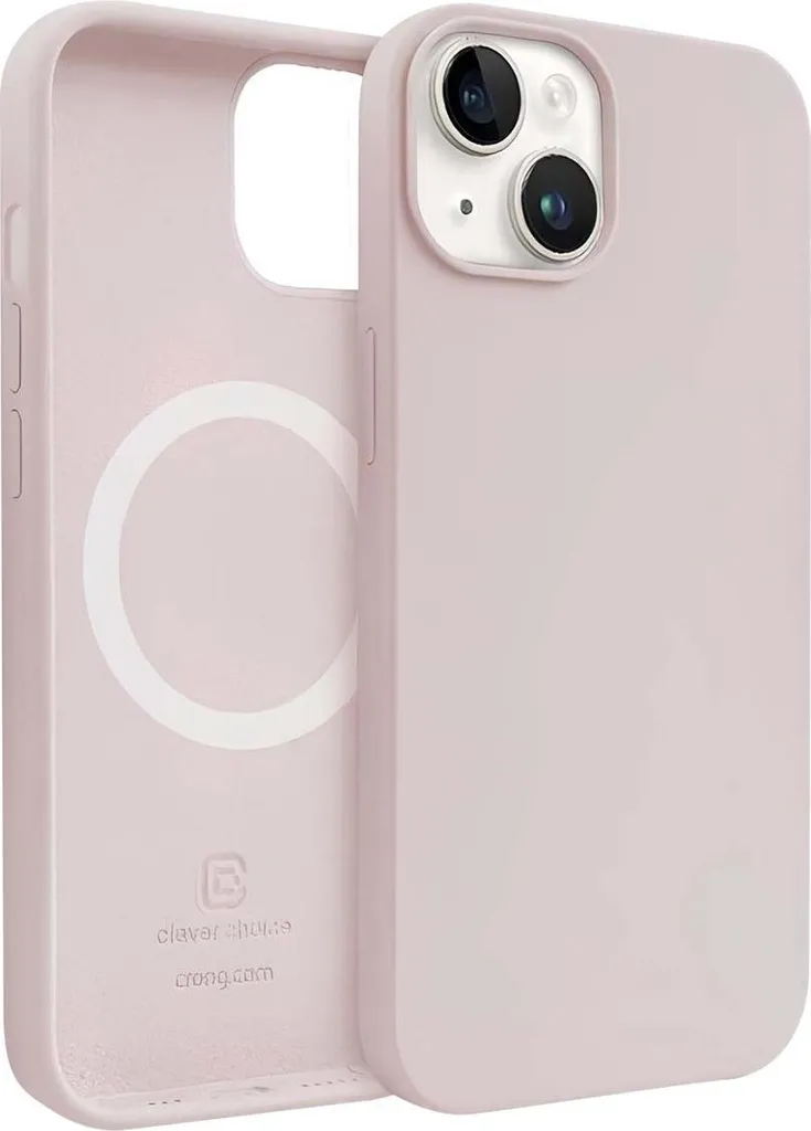 Custodia Rosa iPhone 14 Crong MagSafe: Eleganza e Protezione 6.1"