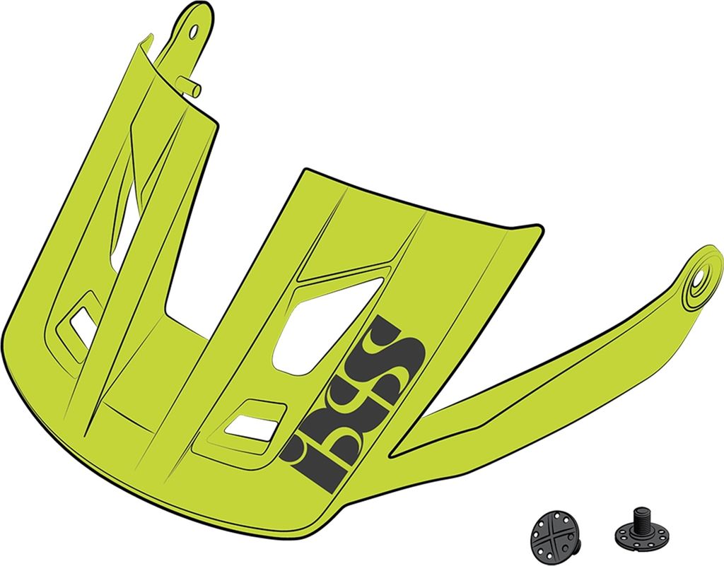 iXS Visor + Pins Trigger AM lime S/M