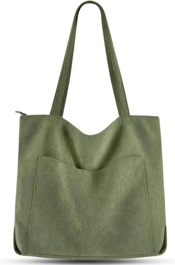 Grand sac cabas de voyage vert - Format XXL avec compartiment spacieux