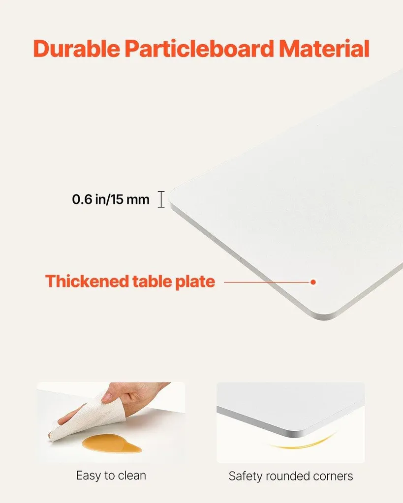 Table de lit ajustable blanche : roulettes intégrées et porte-gobelet