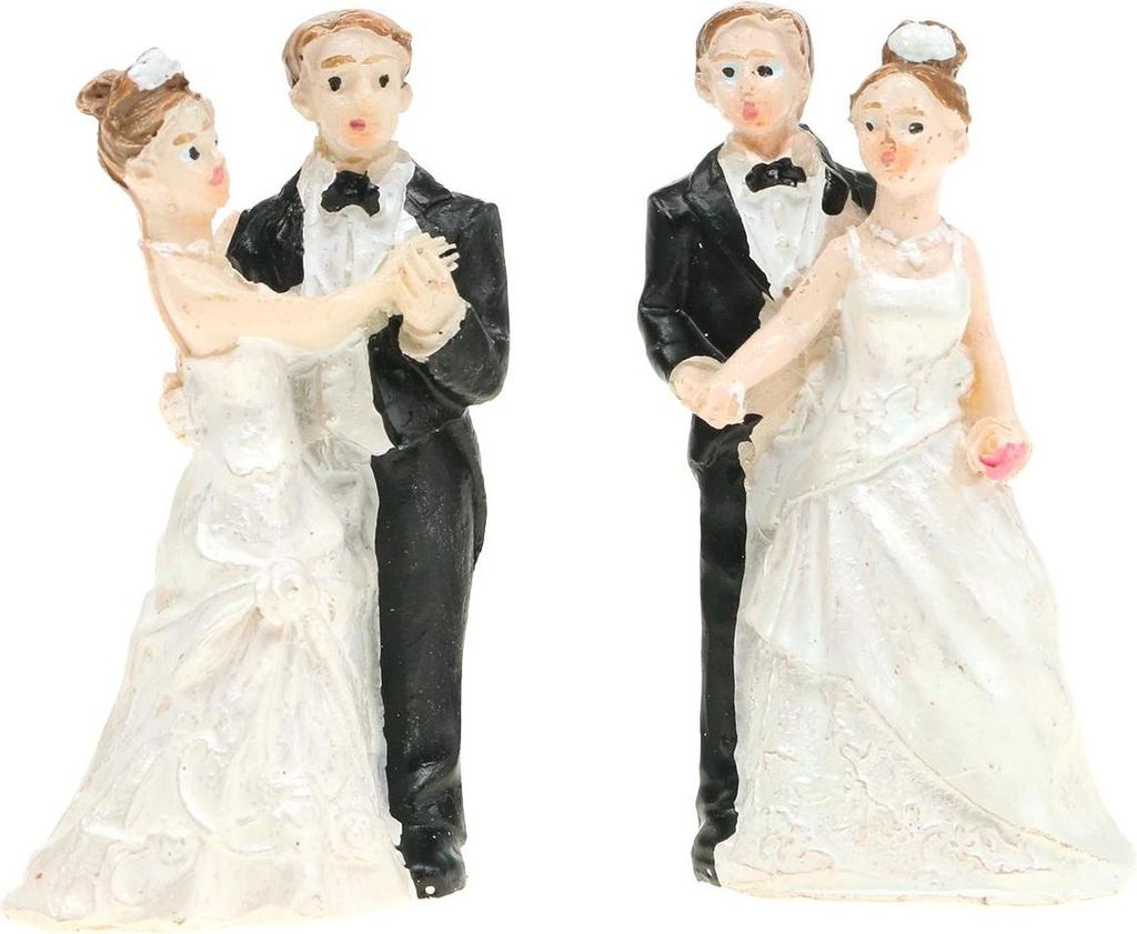 Romantische Hochzeitsfiguren für festliche Tischdekoration, 2 Stück