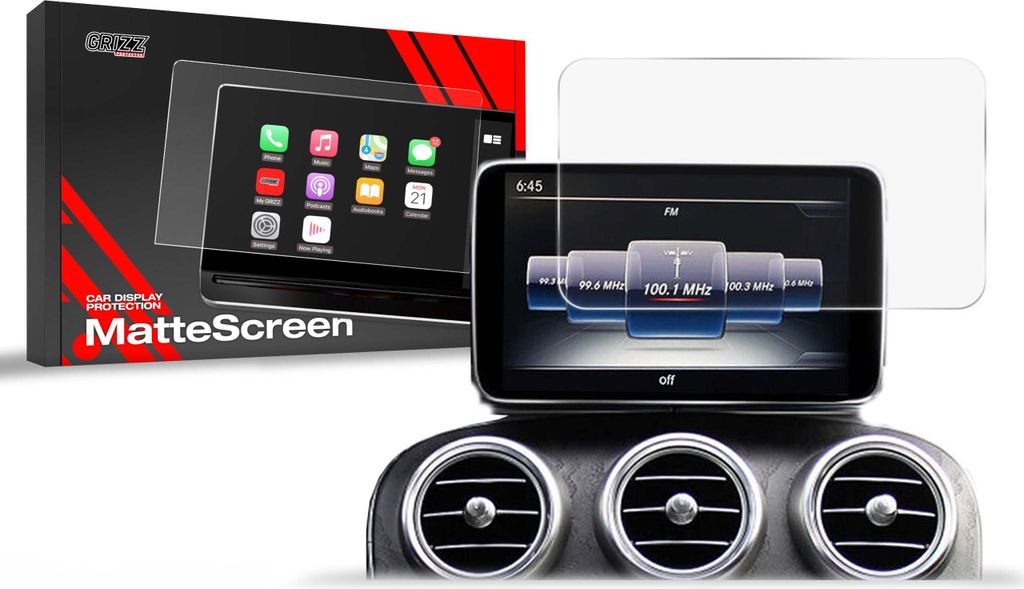 Matte Autodisplayfolie für Mercedes C Klasse W205 8,4" (2013-2019), Grizz Protector