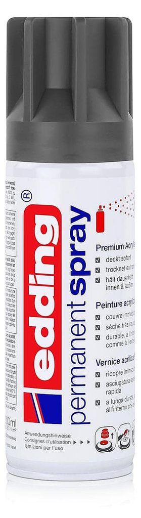 Edding 5200, 200 ml, Anthrazit, Matte, Sprühdose, Produktbild 