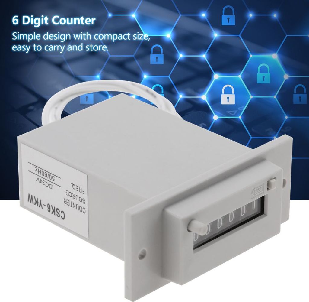 CSK6-YKW 6-stelliger elektromagnetischer Impulszähler AC110V / AC220V / DC24V (#03)