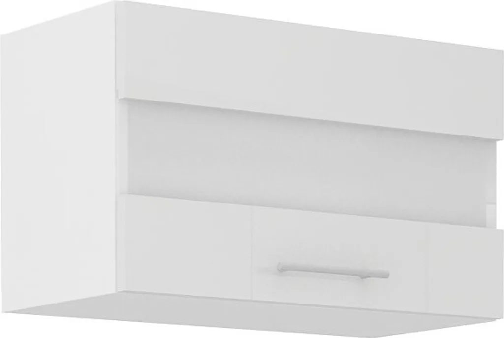 Pensile Cucina LAJLA 60 cm Bianco con Vetrina - Mobile Superiore Elegante