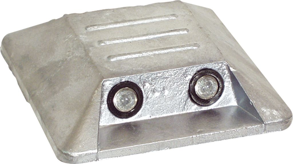 Alumarkierungsnagel , zum Aufkleben, zwei Reflexlinsen beidseitig