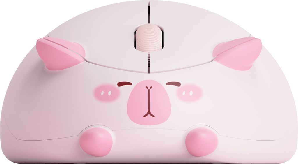 Kabellose Maus mit Akko-Katzenmotiv (Capybara, Rosa) Produktbild 