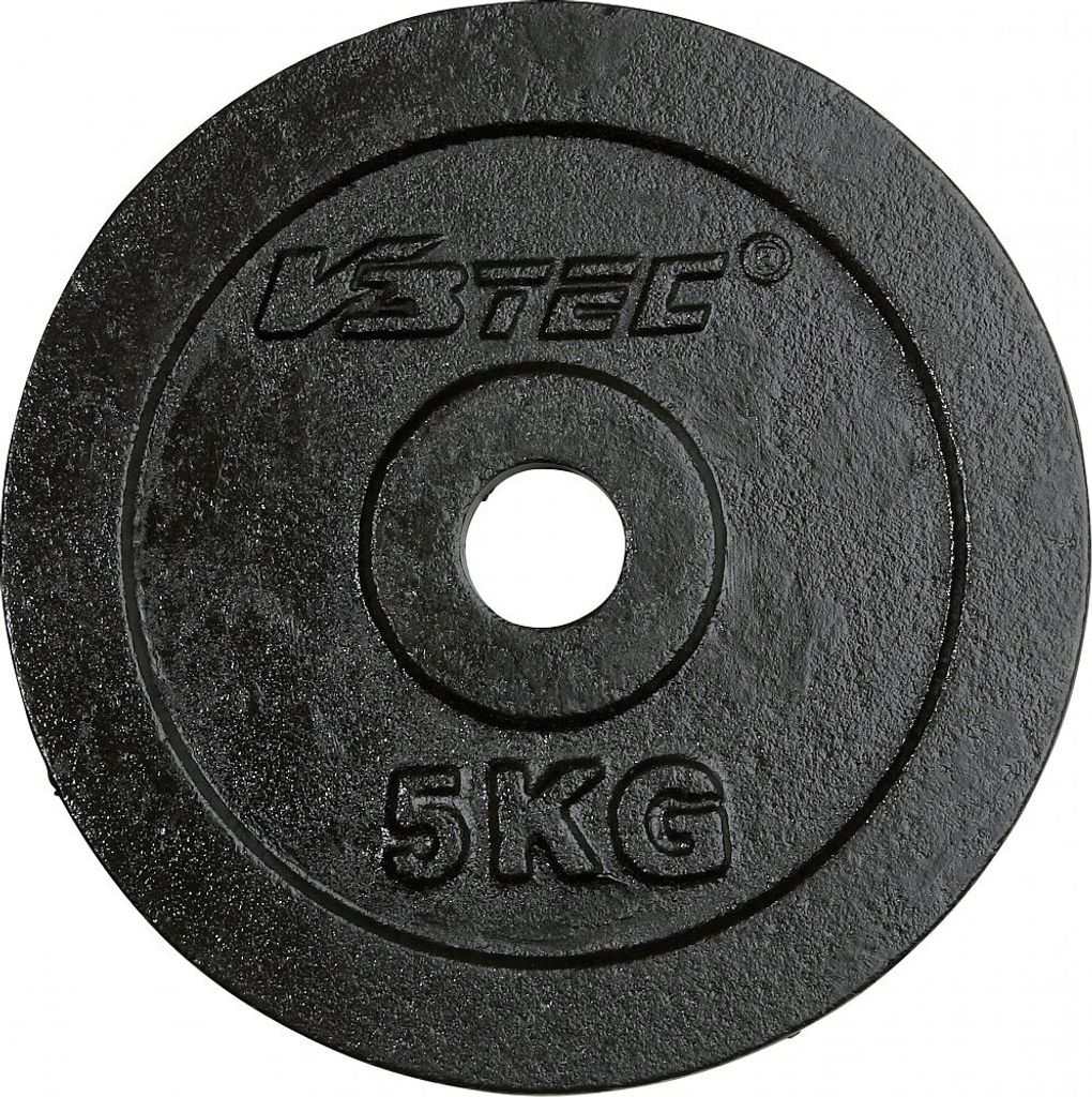 V3TEC Hantelscheibe,schwarz schwarz 2X5.0