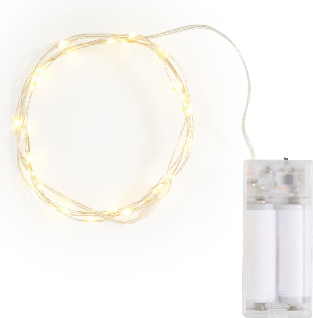 Micro LED Lichterkette Blinkend Timer 6 18 Std 30 LEDs 150 cm
